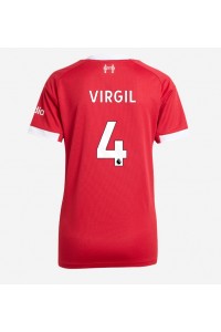 Fotbalové Dres Liverpool Virgil van Dijk #4 Dámské Domácí Oblečení 2025-26 Krátký Rukáv
